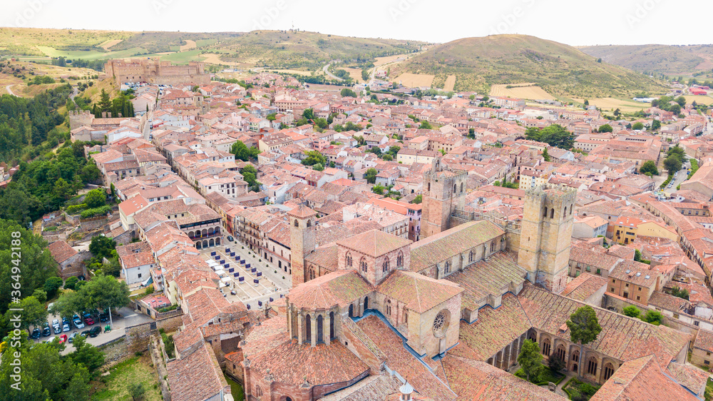 aerial town of brihuega town, Spain