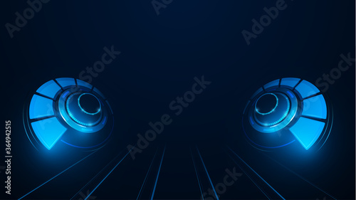 abstract tech sci fi design template innovative concept background eps 10 vector
