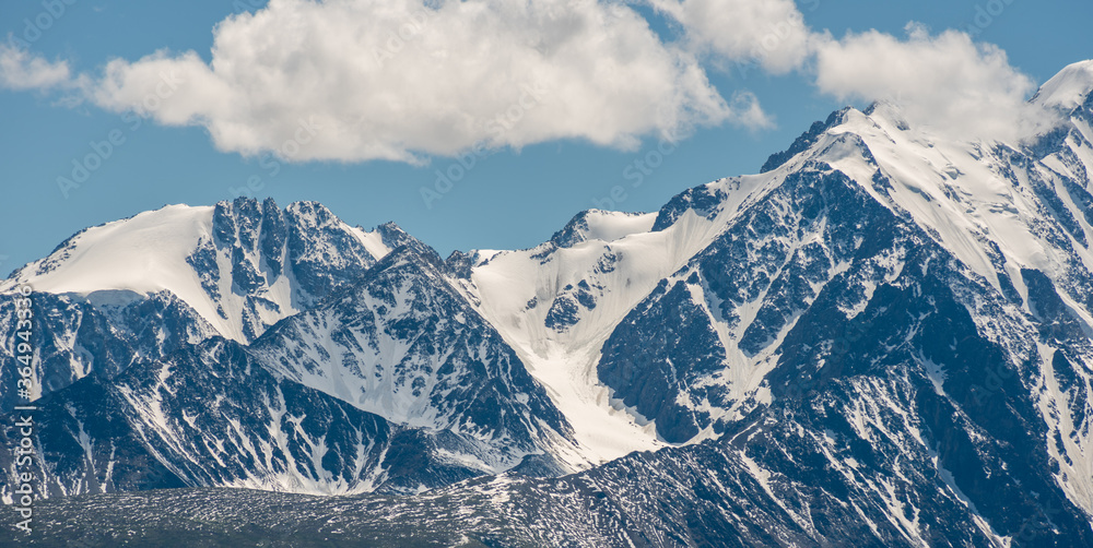 Glacier in the North Chuysky ridge, Altai Mountains Glacier in the North Chuysky ridge, Altai Mountains