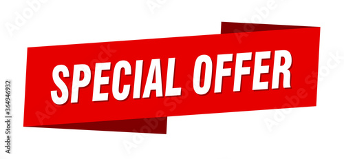 special offer banner template. special offer ribbon label sign