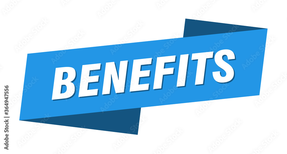 benefits banner template. benefits ribbon label sign