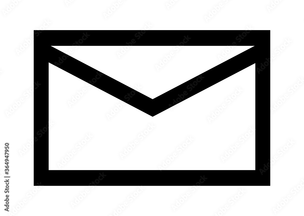 Email and message envelope icon vector illustration Email and message envelope icon vector illustration