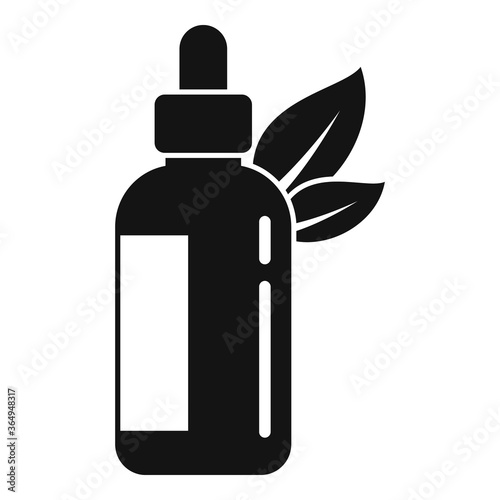 Natural oil dropper icon. Simple illustration of natural oil dropper vector icon for web design isolated on white background