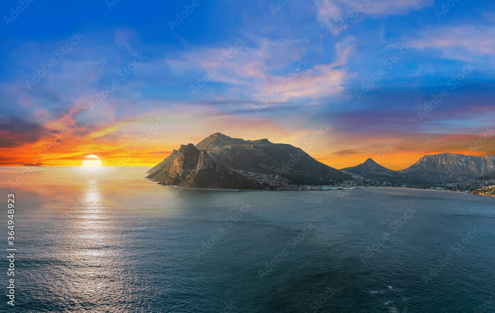 Hout bay twilight sunset in Cape Town South Africa
