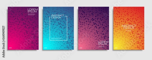 modern colorful brochures cover design set