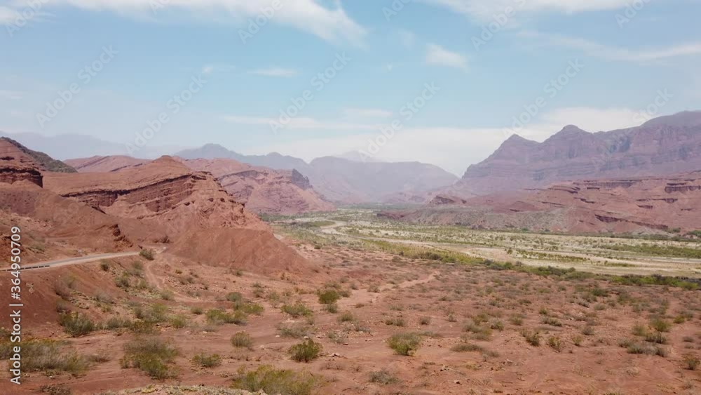The hills and rocky peaks of the Quebrada de las Conchas near Salta in Argentina The hills and rocky peaks of the Quebrada de las Conchas near Salta in Argentina