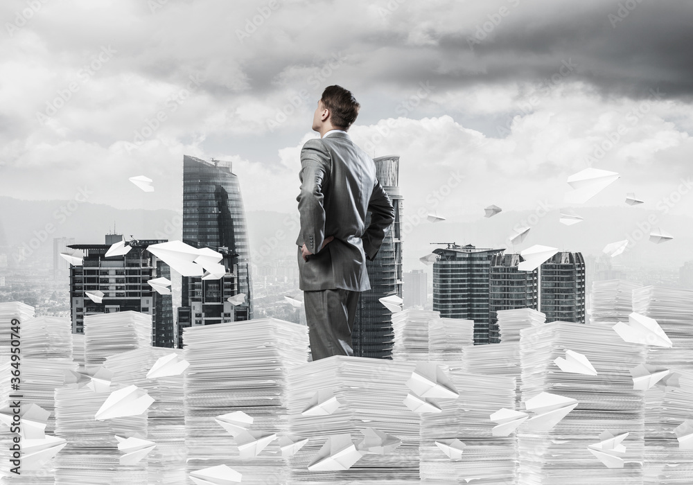 Successful confident businessman in suit. Successful confident businessman in suit.