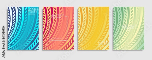 modern colorful brochures cover design set