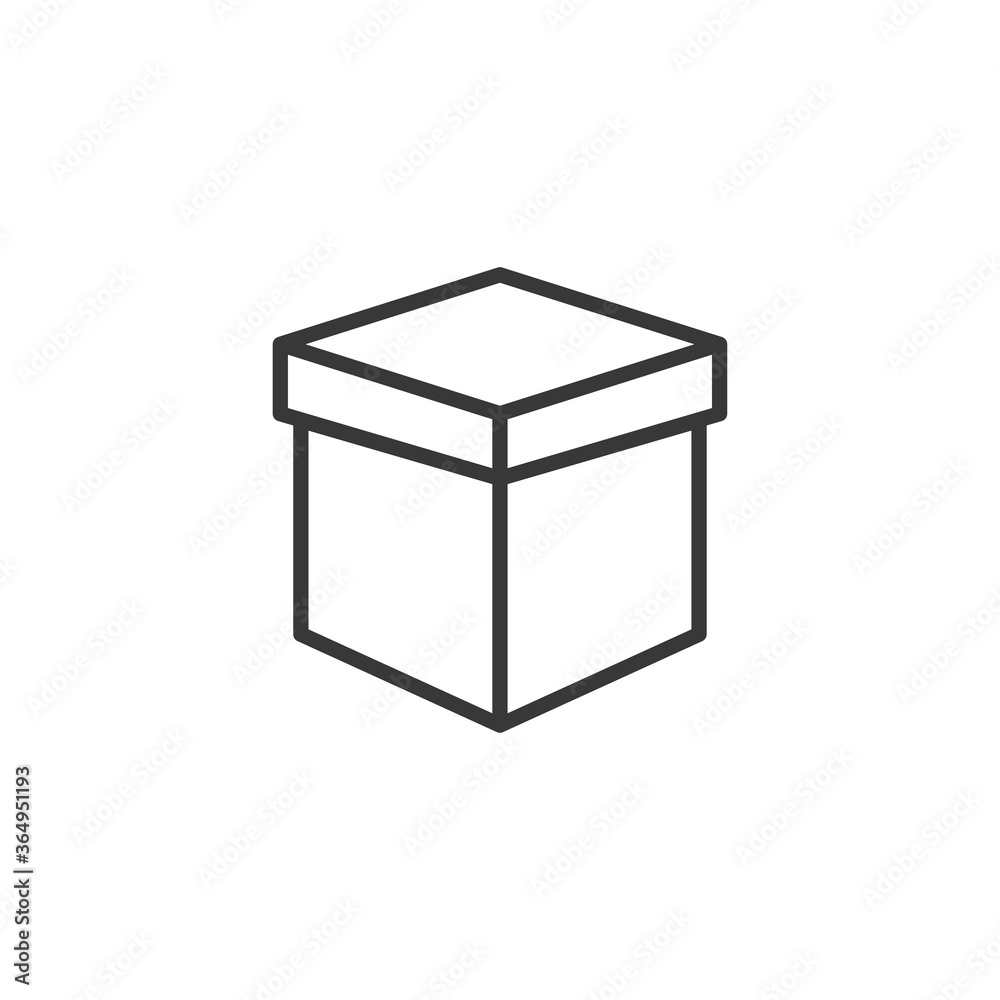Box icon. Logistic symbol modern, simple, vector, icon for website design, mobile app, ui. Vector Illustration