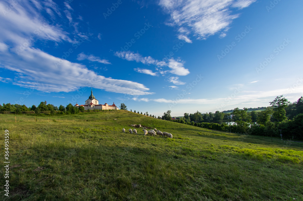 Pilgrimage Church of Saint John of Nepomuk at Zelena Hora, Zdar nad Sazavou, Czech Republic Pilgrimage Church of Saint John of Nepomuk at Zelena Hora, Zdar nad Sazavou, Czech Republic