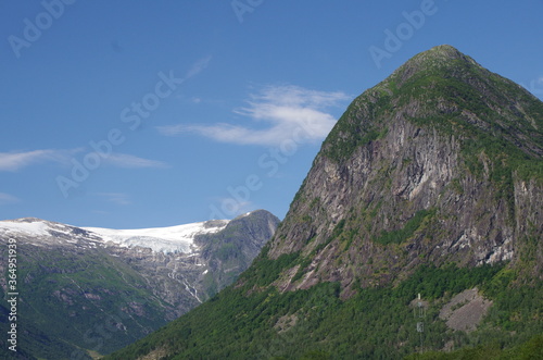 mountain landscape with blue sky