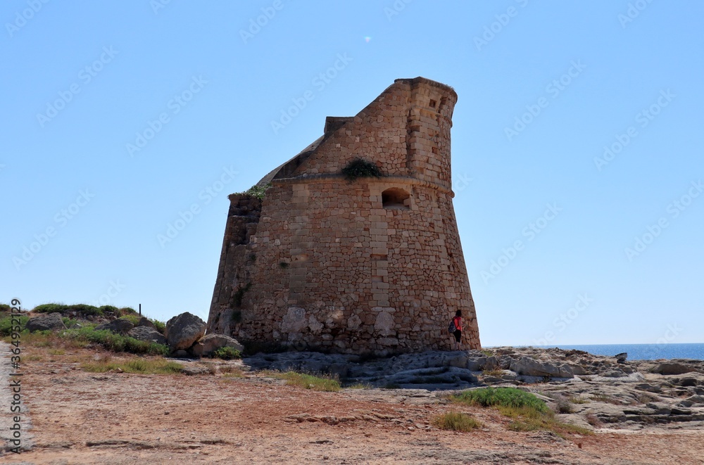 Santa Cesarea Terme - Torre Miggiano in controluce