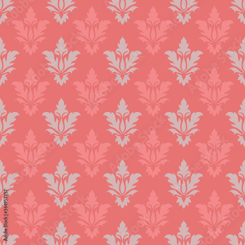 Vintage damask vector seamless pattern design