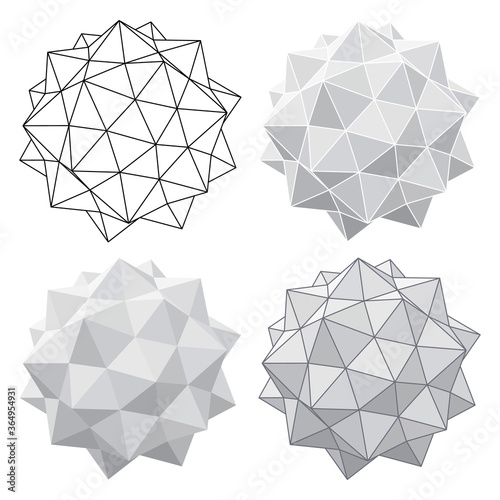 Vector Circles with triangular effect