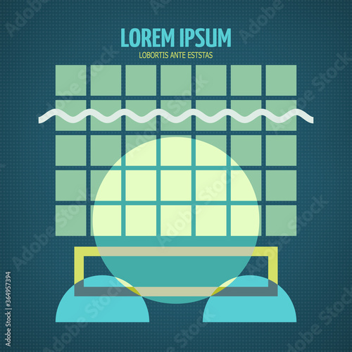 Abstract geometric modern symmetric design