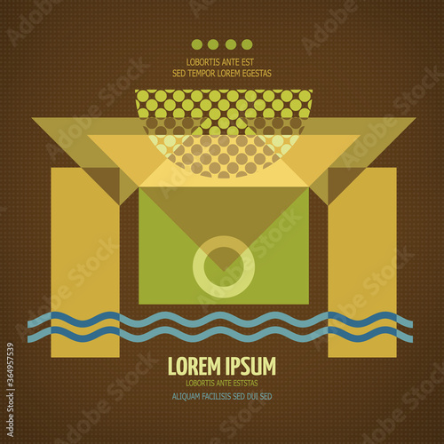 Abstract geometric modern symmetric design