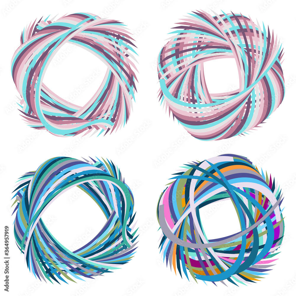 Set of vector design elements Set of vector design elements