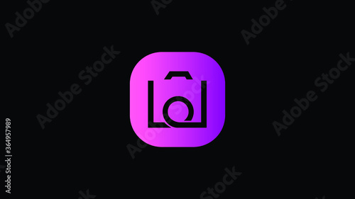 photography, camera icon logo template