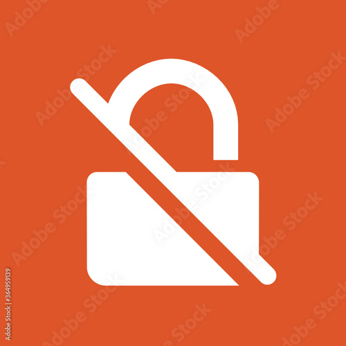 Cracked Lock -  Metro Tile Icon