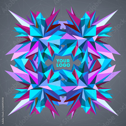 Abstract geometric asymmetric form design