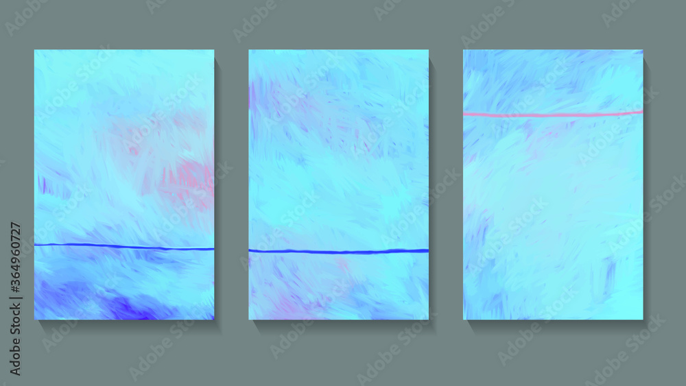 Abstract background template with oil paint vector.