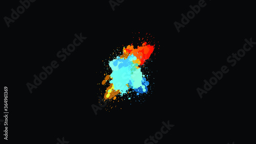 colour splash design template