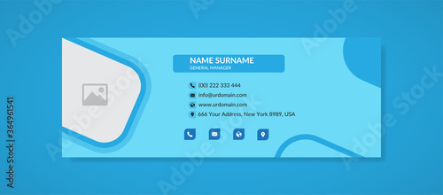 modern creative business email signature template