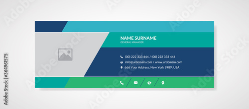 modern creative email signature template for corporate