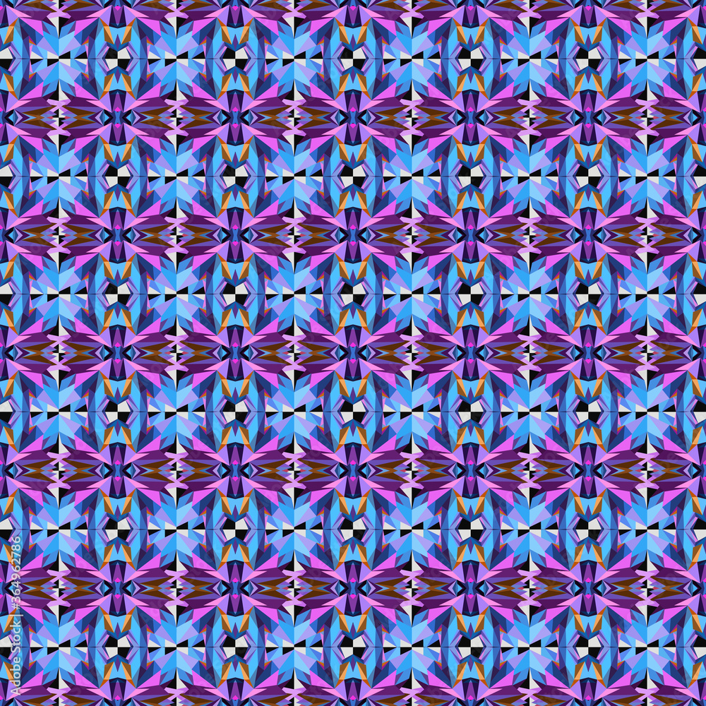 Abstract geometric triangle seamless pattern.