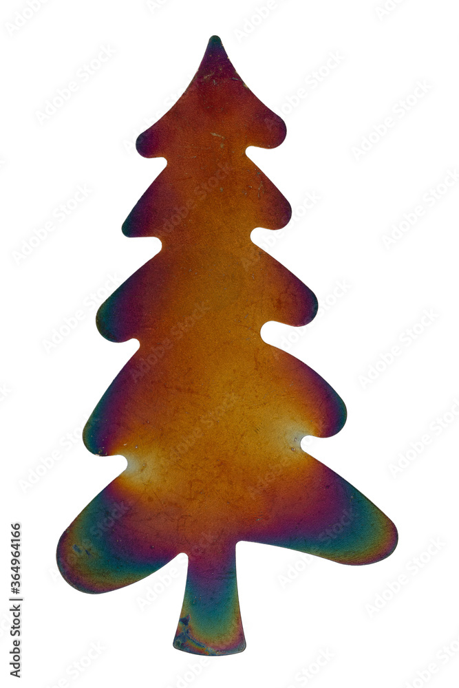 Retro bronze distressed Christmas tree Retro bronze distressed Christmas tree