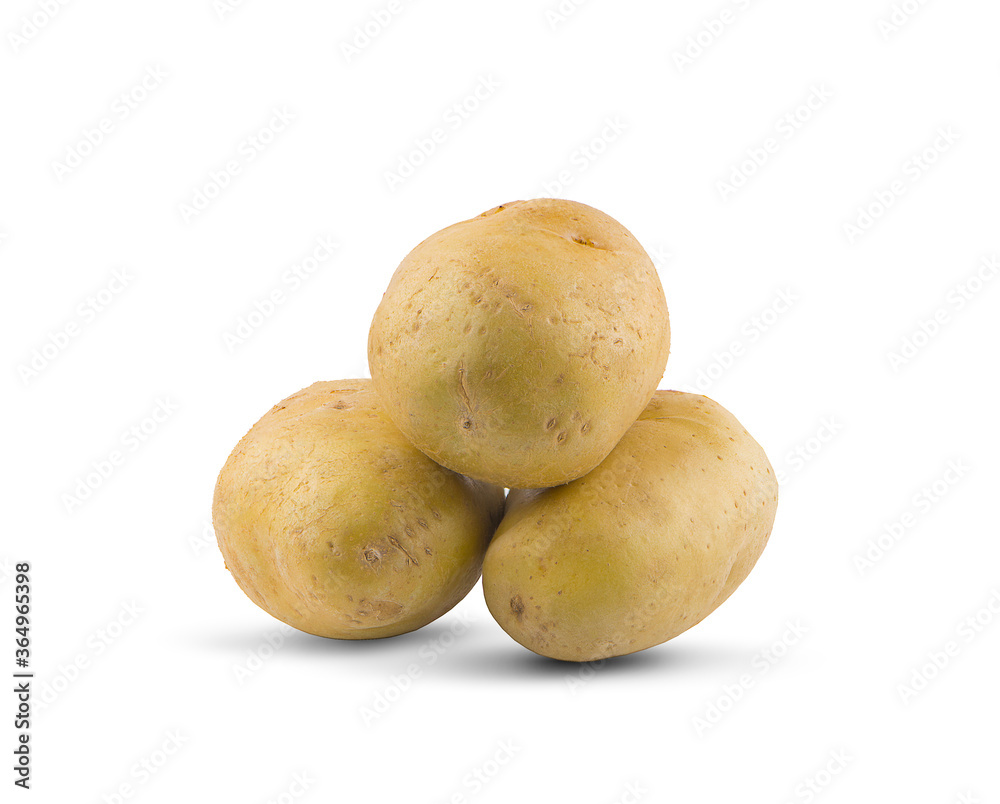 potatoes isolated on white background.clipping path potatoes isolated on white background.clipping path