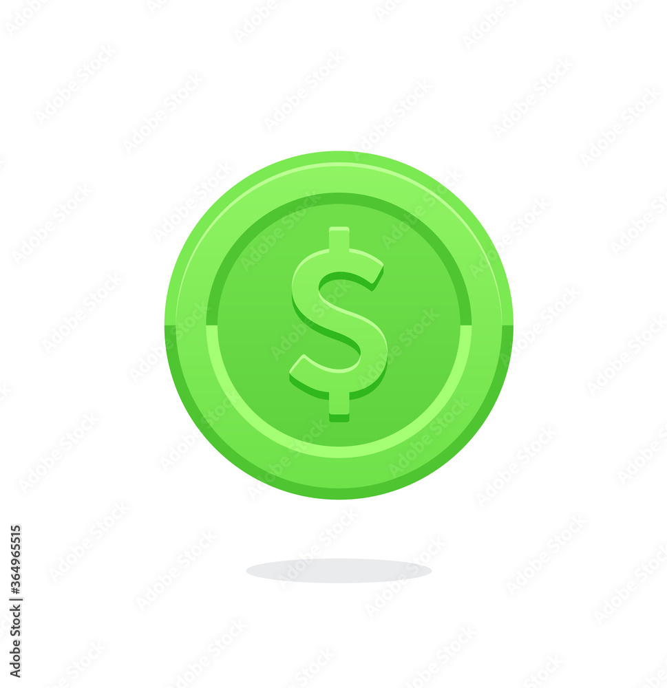 Coin icon. Dollar coin. Money symbol with dollar sign. Green money. Dollar green sign. Bank payment symbol. American dollar. Coin icon. Dollar coin. Money symbol with dollar sign. Green money. Dollar green sign. Bank payment symbol. American dollar.