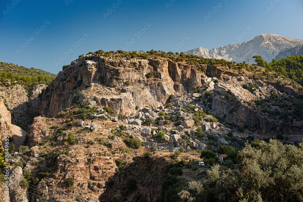 Beautiful high Turkish mountains and picks