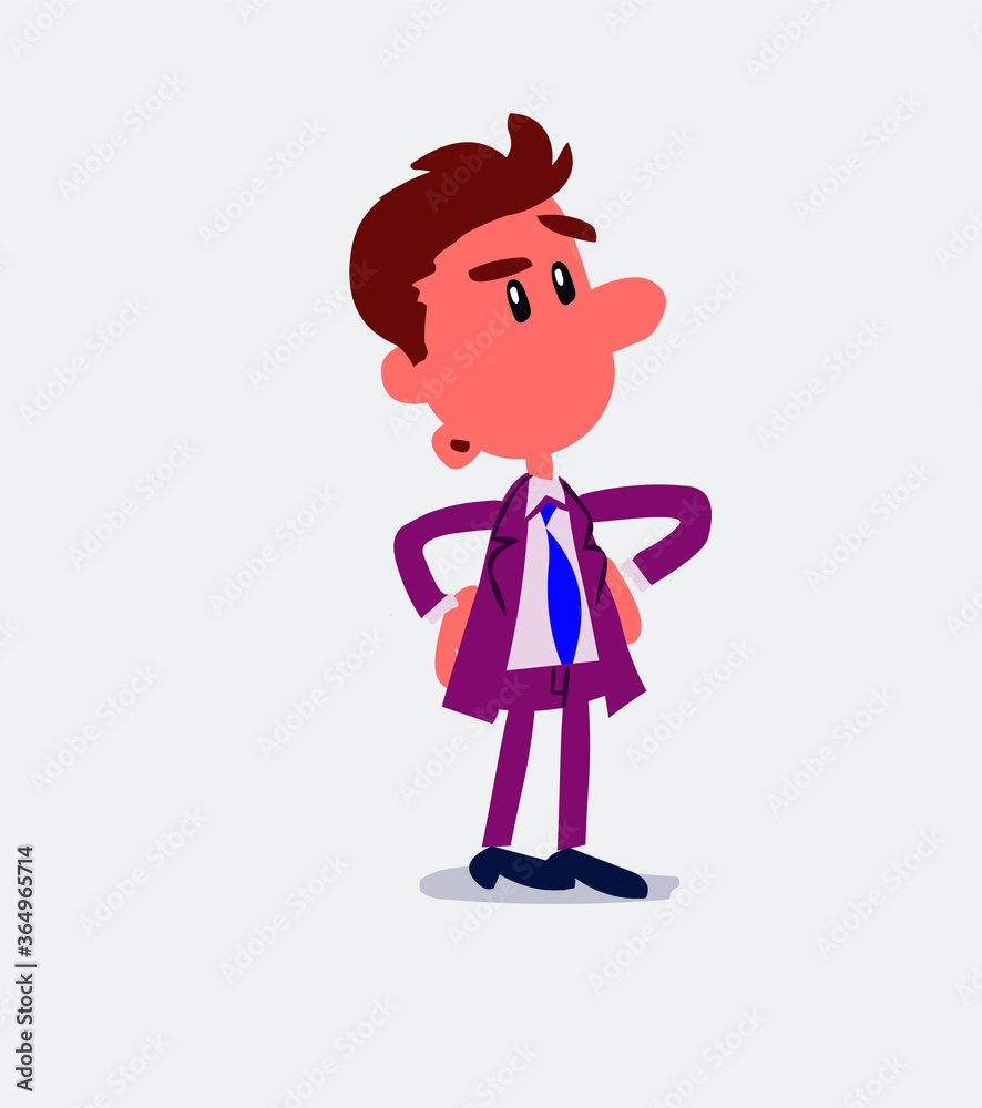 Businessman doubting in isolated vector illustrations
Businessman doubting in isolated vector illustrations