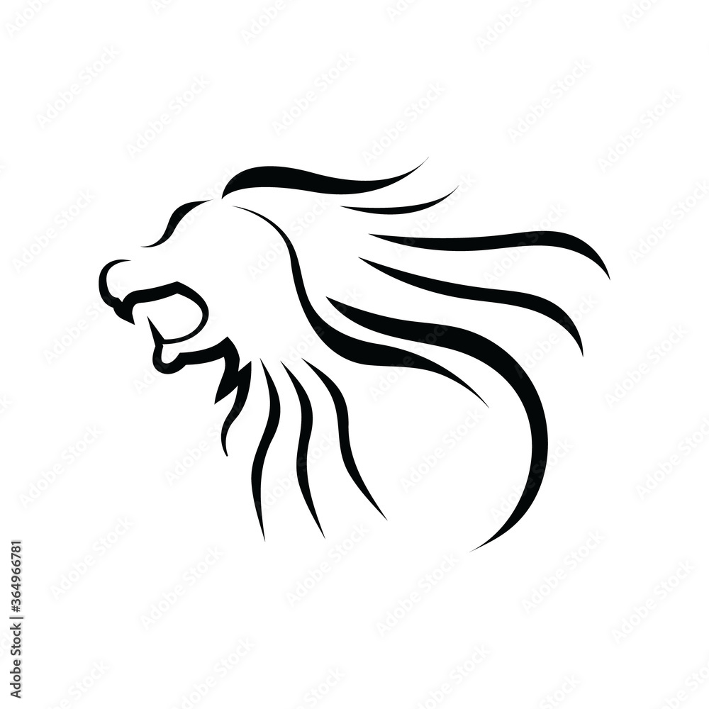 Vector logo lion design in eps 10. Simple template and ready to use. Vector logo lion design in eps 10. Simple template and ready to use.