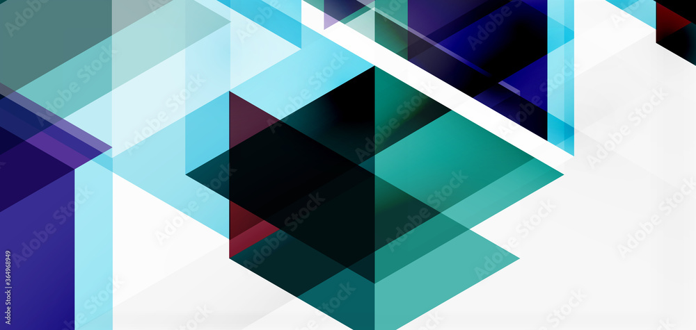 Geometric abstract background, mosaic triangle and hexagon shapes. Trendy abstract layout template for business or technology presentation, internet poster or web brochure cover, wallpaper Geometric abstract background, mosaic triangle and hexagon shapes. Trendy abstract layout template for business or technology presentation, internet poster or web brochure cover, wallpaper