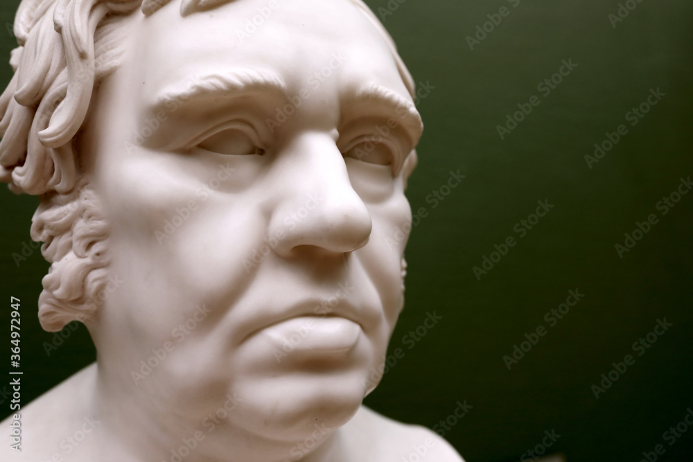 Bust of Russian poet Ivan Krylov
