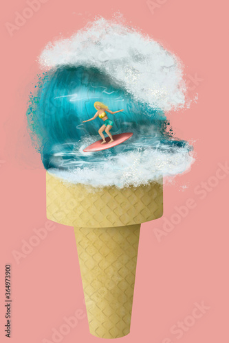 Canvas Print Summer vacation