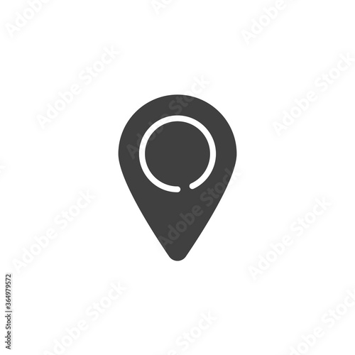 Free Download Map marker vector icon. Navigation point filled flat sign for mobile concept and web design. Location pin glyph icon. Symbol, logo illustration. Vector graphics - GFXLoad