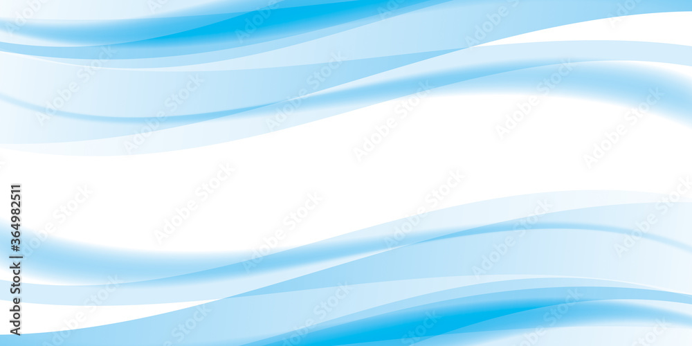 Fototapeta premium 滑らかな曲線の背景 青
