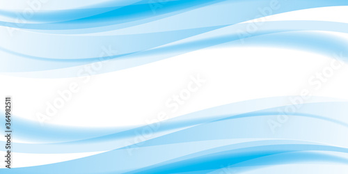 滑らかな曲線の背景　青