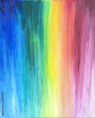 rainbow background from brush strokes