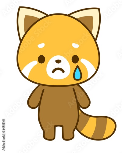 悲しむレッサーパンダ ベクターイラスト Stock Vector Adobe Stock 悲しむレッサーパンダ ベクターイラスト Stock Vector Adobe Stock