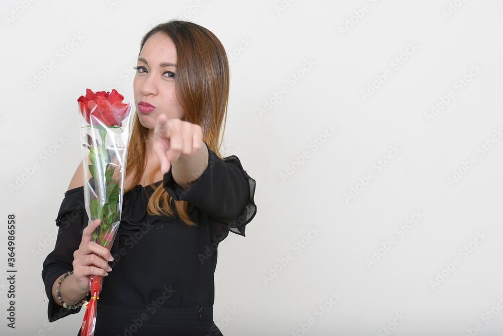 Portrait of young beautiful Asian woman ready for Valentine's day Portrait of young beautiful Asian woman ready for Valentine's day