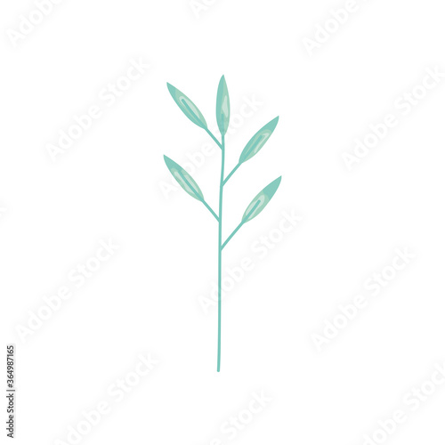 green branch icon  detailed style
