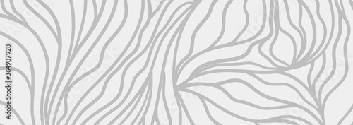 Waved background. Hand drawn wavy lines. Black and white wallpaper