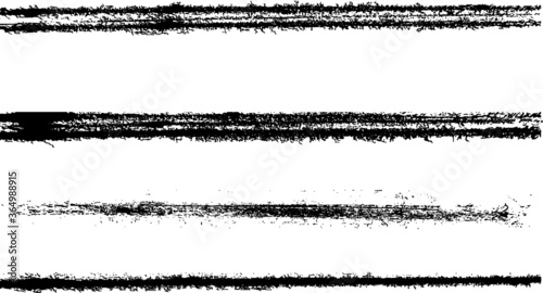 Set of grunge border frames . vector