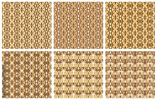 Vector abstract geometric elements backgrounds set