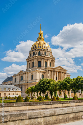 Paris, Les Invalides in summer time, famous landmark, France