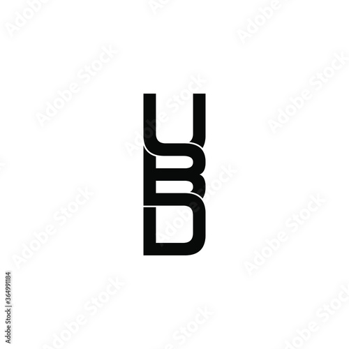 ubd letter original monogram logo design